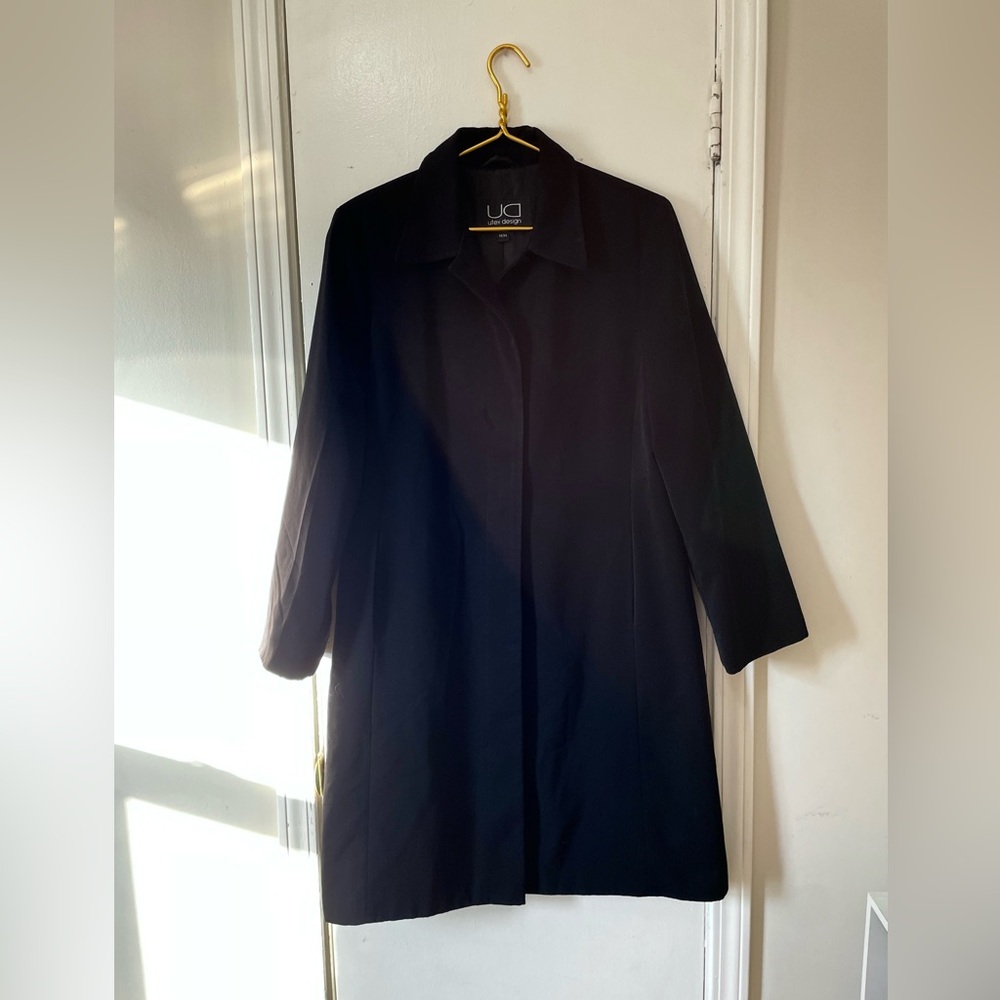 Vtg 90s Utex M Longline Blazer in Black